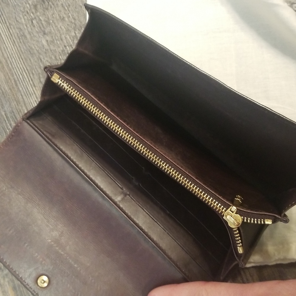 Louis Vuitton Vernis Monogram Long Snap Leather Merlot Burgundy Embossed Wallet - Picture 13 of 17